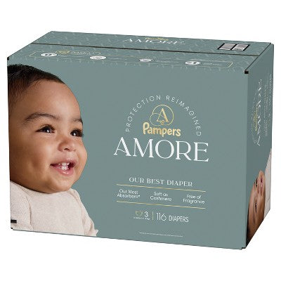 Amore by Pampers Diapers Enormous Pack - Size 3 - 116ct