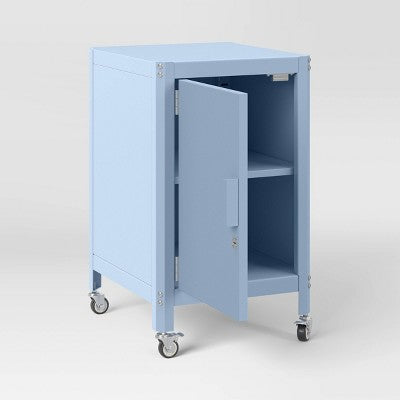 Metal Rolling Locker Cabinet Blue - Room Essentials Assembly Required (LOCAL PICKUP ONLY)
