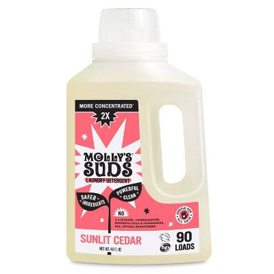 Molly's Suds Liquid Laundry Detergents 90 Loads - Sunlit Cedar - 46 fl oz