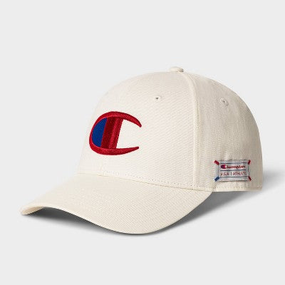Champion Adult Classic Twill Baseball Hat - Cream