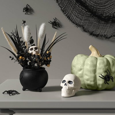 Small Pumpkin Figurine - Hyde and EEK! Boutique Light Green