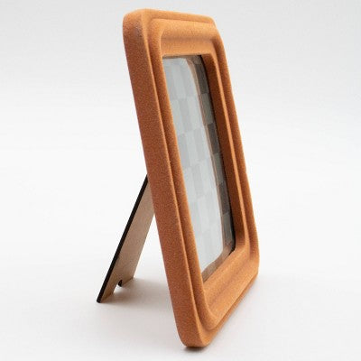 5"x5" Flocked Picture Frame Orange Square - Bullseye's Playground