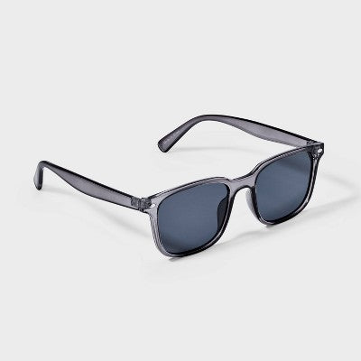 Men's Plastic Crystal Square Sunglasses - Goodfellow & Co Gray
