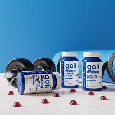 Goli Nutrition Creatine Monohydrate Sugar Free Vegan Dietary Supplement Gummies - 60ct