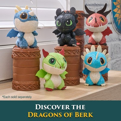 DreamWorks Dragons How to Train Your Dragon, Mini Surprise Dragons Plush Toys, 3" Mystery Dragon Plushies (Unbox 1 of 5 Styles)