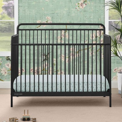 Delta Children Hayden 5-in-1 Convertible Metal Crib - Matte Black (LOCAL PICKUP ONLY)