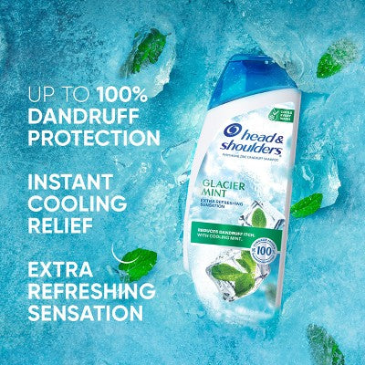 Head & Shoulders Glacier Mint Hair Shampoo - 12.5oz