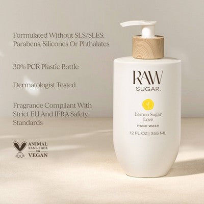 Raw Sugar Hand Wash - Lemon Sugar Love - 12 fl oz