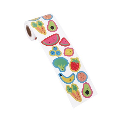 Fruit and Veggies Sticker Roll - Spritz