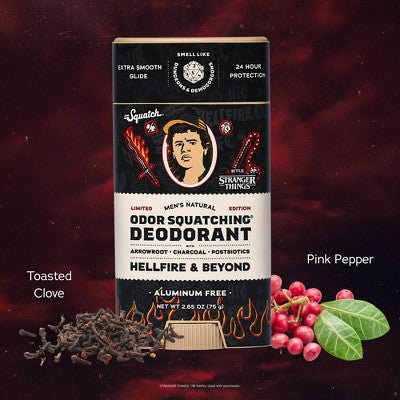 DR. SQUATCH Men's Natural Deodorant - Hellfire & Beyond - 2.65oz
