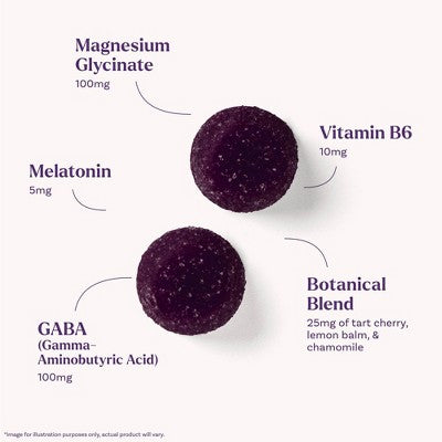 Natrol Sleep & Restore Gummies for Restorative Sleep with Magnesium, GABA, 5mg Melatonin - Cherry - 60ct