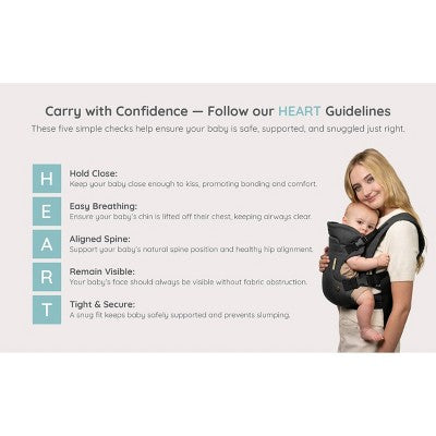 Infantino Flip Luxe 4-in-1 Convertible Baby Carrier - 0-42 Months - Onyx