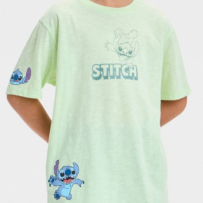 Boys' Stitch Graphic T-Shirt - Lime Green S