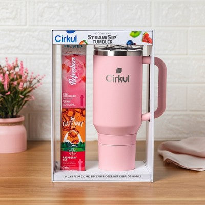 Cirkul Blush Pink All-Day StrawSip Tumbler Starter Kit - 40oz
