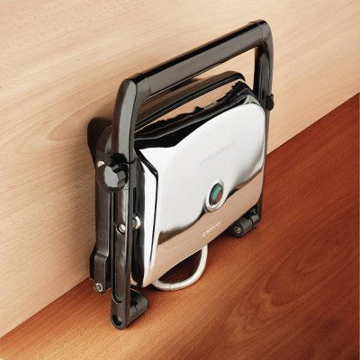 Hamilton Beach Panini 25460Z: Nonstick Grill & Sandwich Maker, 1400W, Silver, Hand Wash, Metal, 1-Year Warranty
