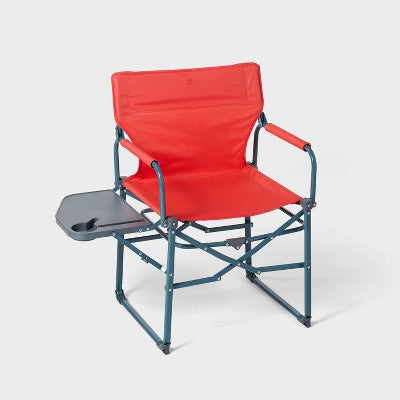 Folding Director's Outdoor Portable Camping Chair Red - All In Motion