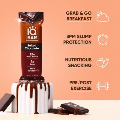IQBAR Salted Chocolate Protein Bars - 6.4oz/4ct
