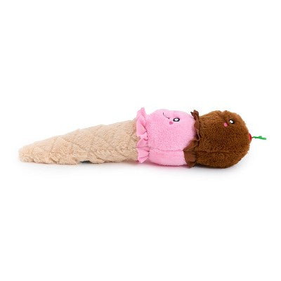 ZippyPaws Ice Cream Jigglerz Dog Toy: Large, 20.39" Length, Fetch Activity