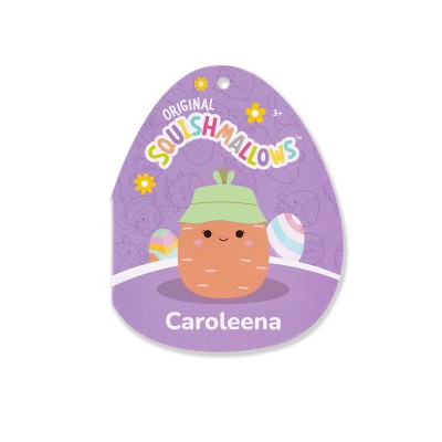 Medium Plush (12" Squishmallows) (Caroleena - Orange Carrot with Green Bucket Hat)