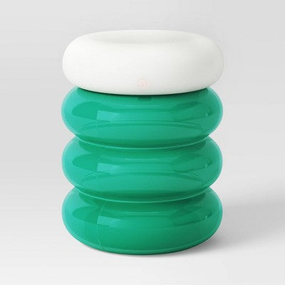 Portable Cordless Storage Novelty Table Lamp with Rechargeable Battery Green - Room Essentials