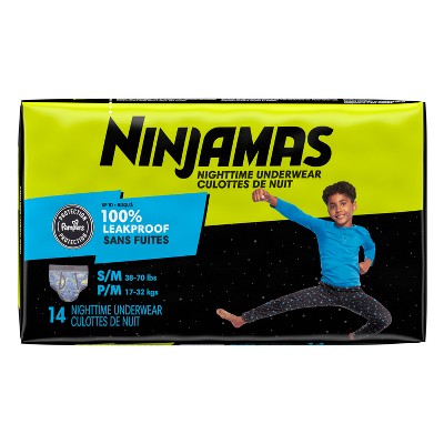 Pampers Ninjamas Nighttime Bedwetting Underwear Boy - Size S/M - 14ct