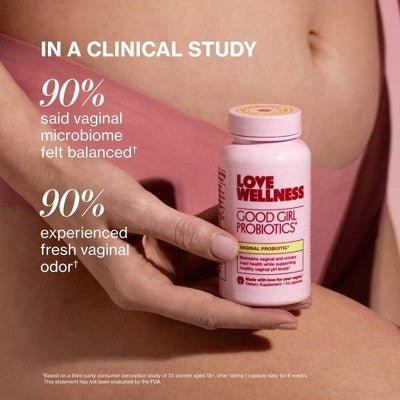 Love Wellness Good Girl Probiotics for Vaginal & Urinary Tract Health - 45ct