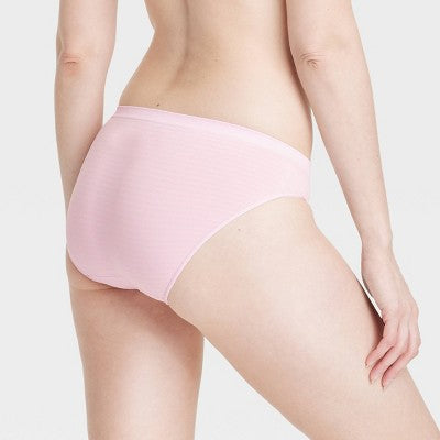 Women's 6pk Seamless Bikini Underwear - Auden Assorted Color S: Solid, Stripe Knit, Pull-On