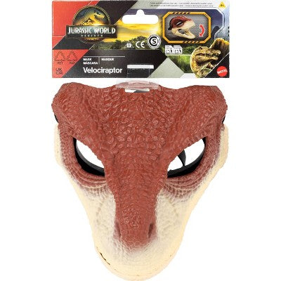 Jurassic World Rebirth Raptor Dinosaur Mask, Role-Play Head Wear, Movie-Inspired Costume Gear
