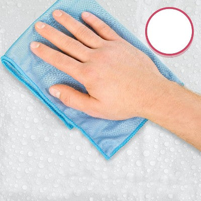 Prestee White Plastic Tablecloth - 24 Pieces