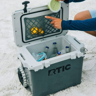 RTIC Outdoors 22qt Ultra Light Wheeled Hard Sided Cooler - Gray: Polypropylene Liner (LOCAL PICKUP ONLY)
