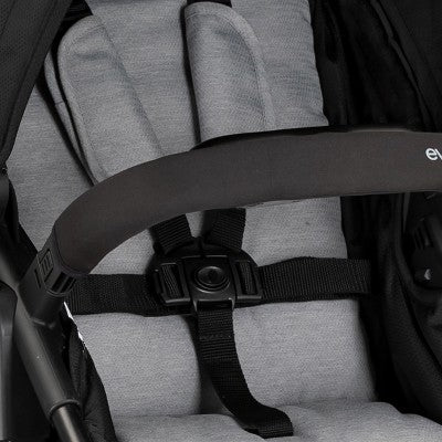 Evenflo Pivot Modular Travel System with LiteMax Infant Car Seat with Anti-Rebound Bar - Oxford Black (LOCAL PICKUP ONLY)