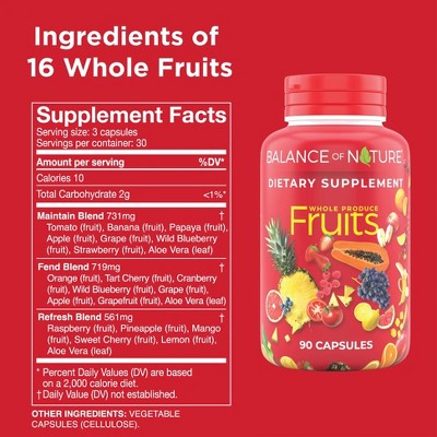 Balance of Nature Whole Fruits Supplement with Superfood Fruits