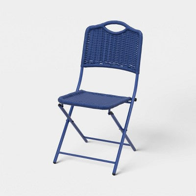 Monochromatic Rope Folding chair Navy Blue - Threshold (LOCAL PICKUP ONLY)