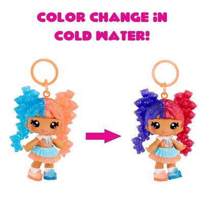 Yummiland Lip Gloss Doll: Mystery Color Change - Gwen Gummybear Includes DIY Lip Gloss + Removable Keychain