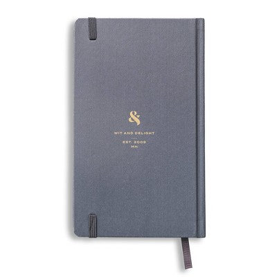 Wit & Delight 2024-25 Weekly/Monthly Academic Skinny Planner 7.875"x4.875" Black