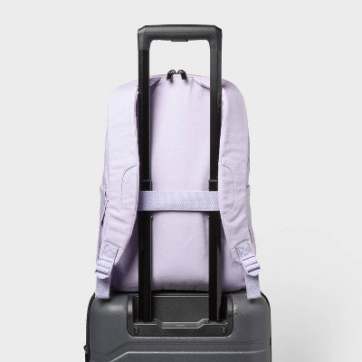 Canvas 17.5" Backpack - Open Story Light Purple