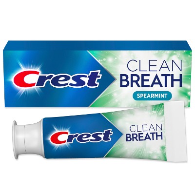Crest Clean Breath Toothpaste - Spearmint - 2.5oz
