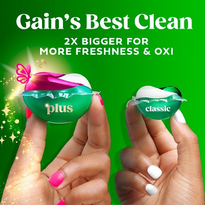 Gain Hibiscus Hula Super Flings Plus Laundry Detergents - 32ct: Concentrated, Deep Cleaning, High Efficiency, Child-Resistant Packaging