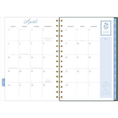 Cherrywood Lane for Cambridge 5.5"x8.5" 2026-2027 Small Weekly/Monthly Floral