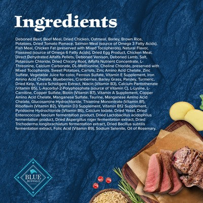Blue Buffalo Wilderness Rocky Mountain Recipe High Protein Natural Adult Dry Dog Food Red Meat with Grain - 24lbs (LOCAL PICKUP ONLY)
