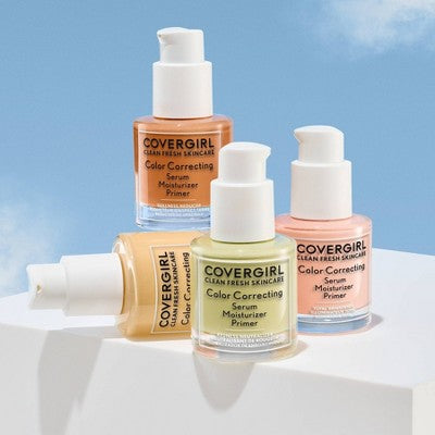COVERGIRL Clean Fresh Color Correcting Serum + Moisturizer + Primer - Light - 1 fl oz