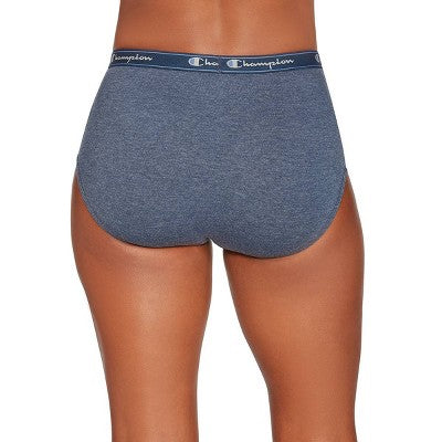 Champion Women's 5pk Cotton Stretch Iconic Essentials Briefs - L
