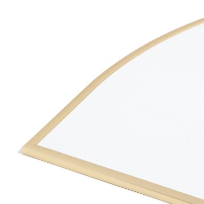 U Brands 15"x23" Metal Frame Arch Dry Erase Board Gold: Magnetic Whiteboard, Wall Mount, Includes Hardware (LOCAL PICKUP ONLY)