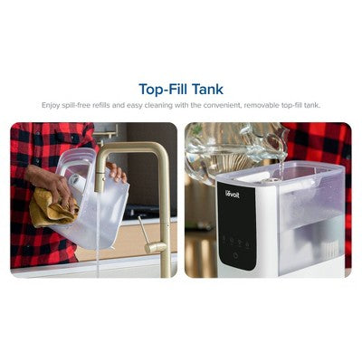 Levoit 4.5L Oasis Mist Smart Humidifier: Ultrasonic, Warm & Cool Mist, Bedroom Use, 300-500 sq. ft., No Filter Needed