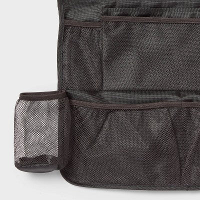Large Seat Back Organizer Black No Edge Binding - Brightroom: Automotive Backseat Car Organizer, Car Accessories