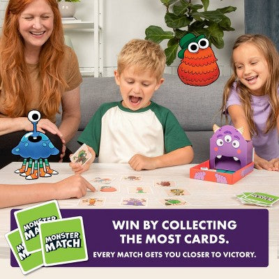 Kitten Games Monster Match Board Game: Educational Social Skills, Fast Play, 2-6 Players