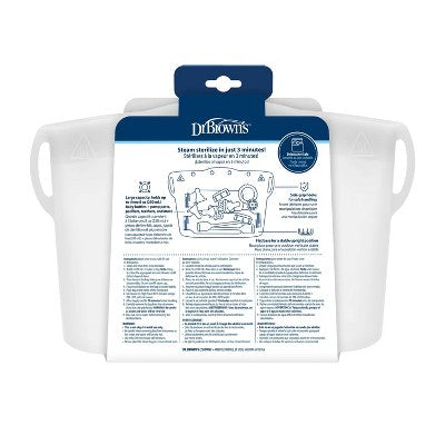Dr. Brown's Silicone Microwave Sterilizer Steam Bag: Grip Handle, Reusable, BPA-Free