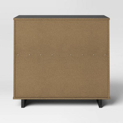 Modern 32" Wide 3 Drawer Dresser Black - Room Essentials (LOCAL PICKUP ONLY)