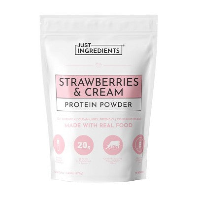 Just Ingredients Strawberries and Cream Protein Mix - 1.49lb - 15 servings