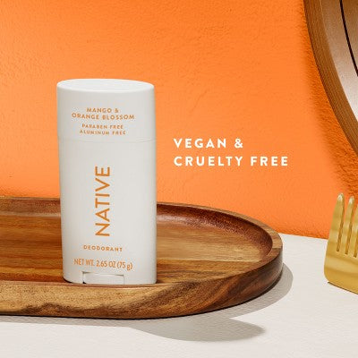 Native Deodorant - Mango & Orange Blossom - Aluminum Free - 2.65oz